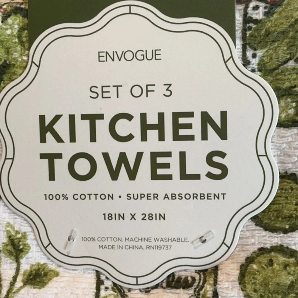 Pickle Kitchen Towels - Set of 3